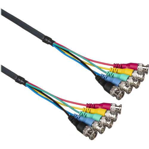 Kramer 5 BNC Male RGBHV Mini Coax Cable (10')