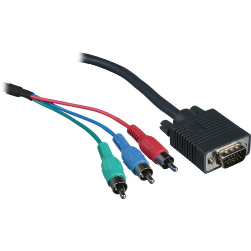 Kramer VGA Male to 3 RCA Male Breakout Cable (3')