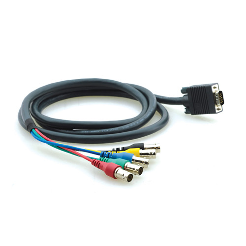 Kramer 15-Pin VGA Male to 5 BNC Female Breakout Cable (3')