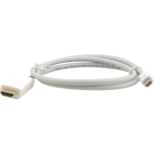 Kramer Mini DisplayPort Male to HDMI Male Cable (25', White)