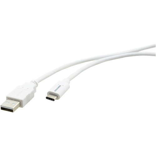 Kramer USB 2.0 Type-C to USB 2.0 Type-A Cable (6', White)