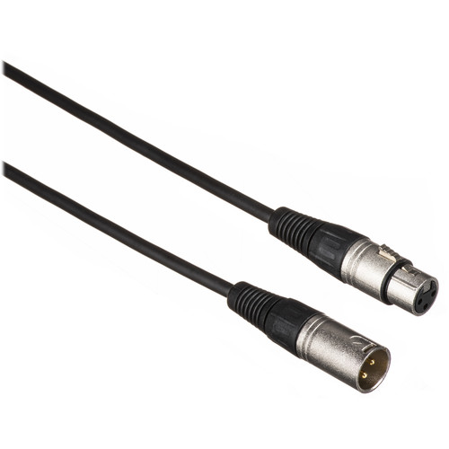Kramer 3-Pin XLR Male to 3-Pin XLR Female Quad-Style Cable (10')