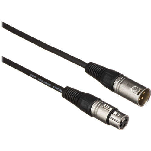 Kramer 3-Pin XLR Male to 3-Pin XLR Female Quad-Style Cable (3')