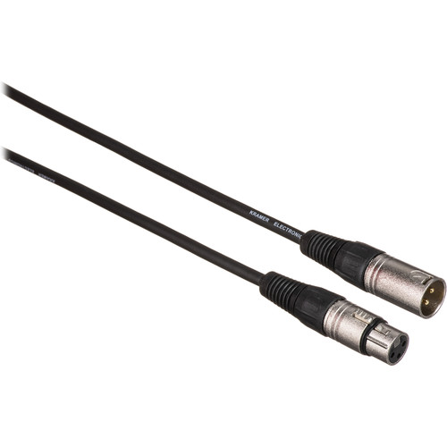 Kramer 3-Pin XLR Male to 3-Pin XLR Female Quad-Style Cable (6')