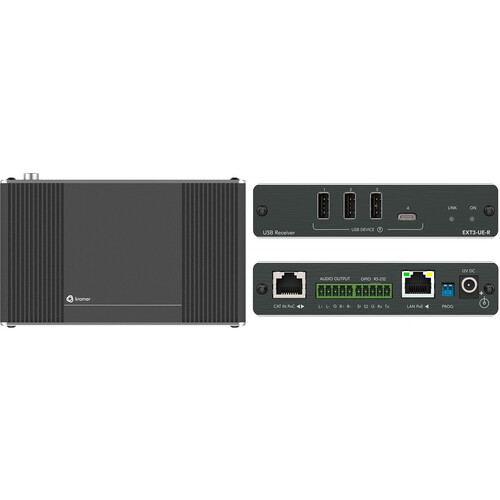 Kramer EXT3-UE-R USB 2.0 and Ethernet PoC Receiver (330')