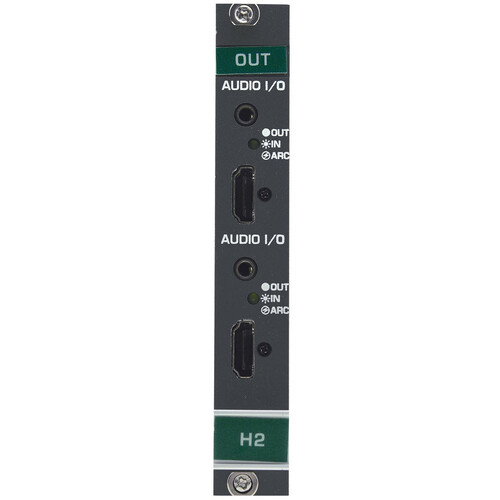 Kramer 2-Channel 4K HDR HDMI Output Card with Selectable Embedded, De-Embedded, or ARC Analog Audio