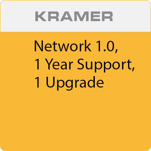 Kramer Network 1.0, 1 Year Support, 1 Upgrade