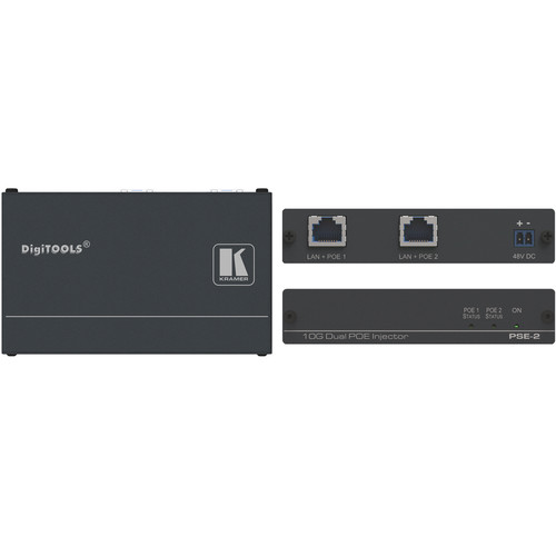 Kramer PSE-2 10Gb UHD Power Over Ethernet Injector