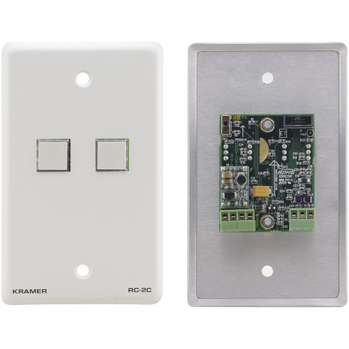 Kramer 2-Button RS-232 and IR Controller (Gray)