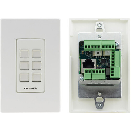 Kramer 6-Button Ethernet and KNET 1-Gang Control Keypad, PoE