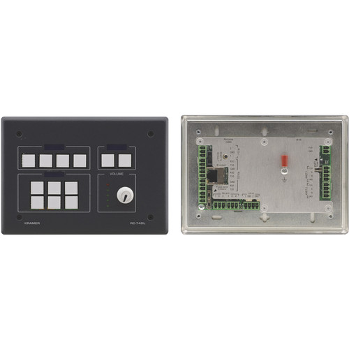 Kramer 12-Button Master Room Controller with Digital Volume Knob (White)