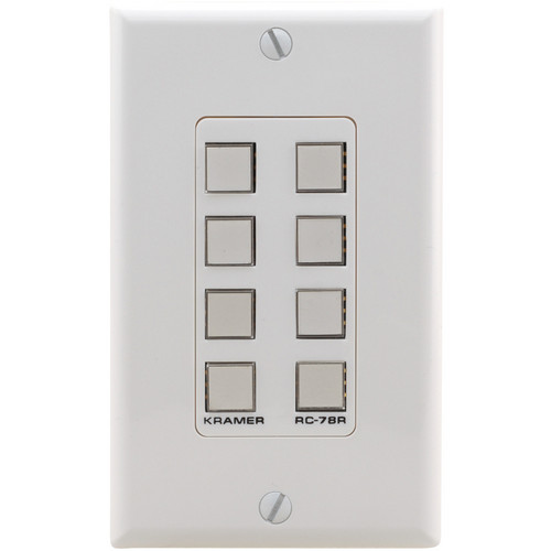 Kramer RC-78R Configurable 8-Button Wall Plate