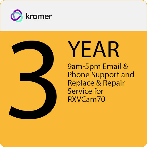 Kramer 3-Year Support Plan for KAC-CAM-70 PTZ Camera