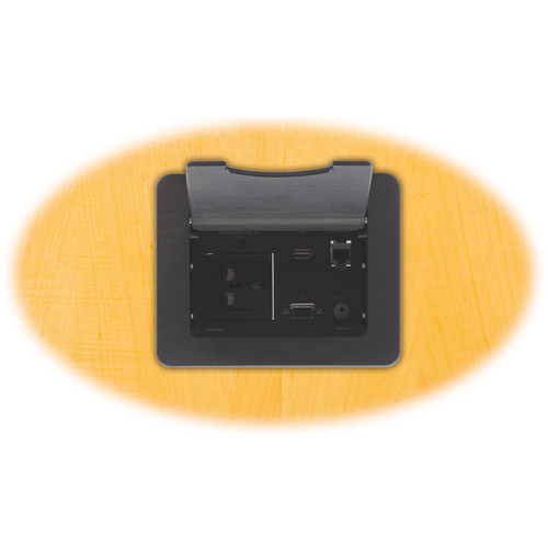 Kramer TBUS-3xl Table Mount Modular Multi-Connection Solution (Black)