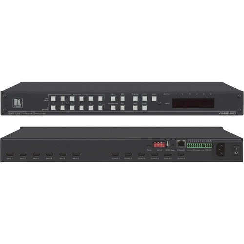 Kramer 6x6 4K60 4:2:0 Matrix Switcher (1 RU)