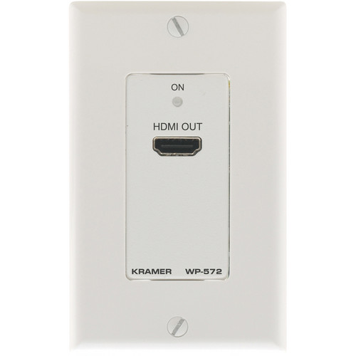 Kramer WP-572 Active 1-Gang Wall Plate HDMI over Twisted Pair Receiver (Black)