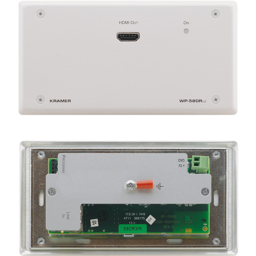 Kramer HDMI over HDBaseT Twisted Pair Active Decora WP Receiver (White)