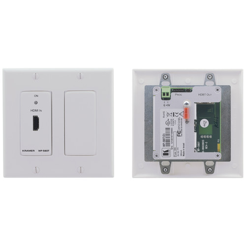 Kramer HDMI over HDBaseT Twisted Pair Wall Plate Transmitter (Decora, White)