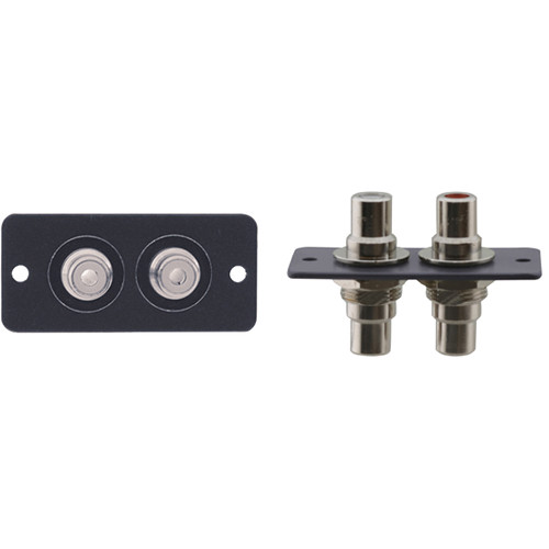 Kramer Double RCA Pass through Wall Plate Insert (Gray)