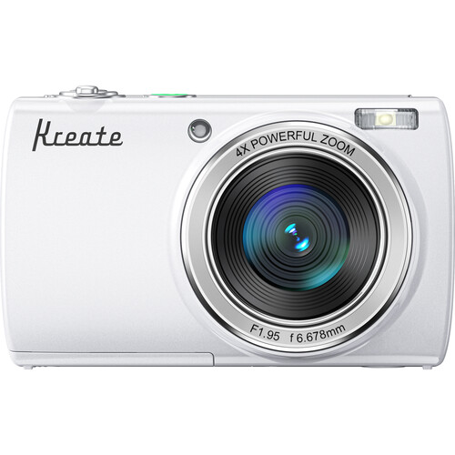 Kreate KR48 Digital Point and Shoot Camera (White)