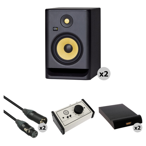 KRK KRK G4 ROKIT 7 Active Studio Monitor Kit with Passive