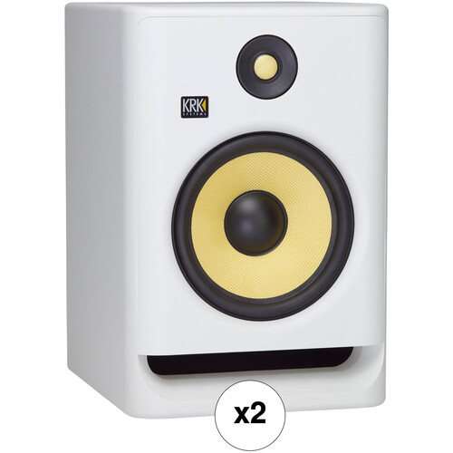 KRK ROKIT 8 G4 White Noise 8" 2-Way Active Studio Monitor (White, Pair)
