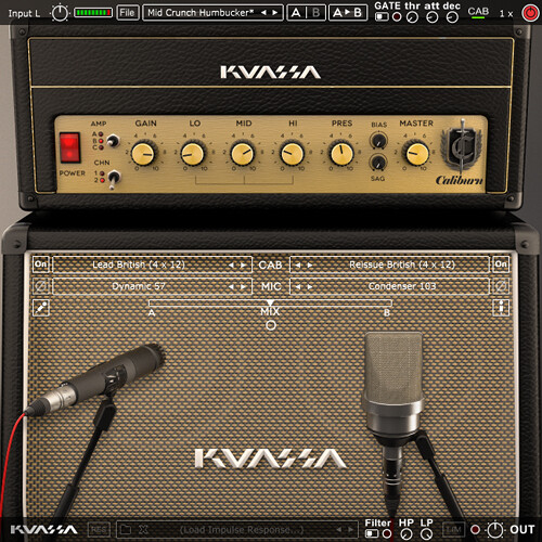 Kuassa Amplifikation Caliburn British Guitar Amp Simulator Plug-In (Download)