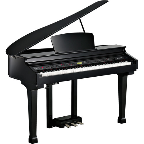 Kurzweil KAG-100 Digital Mini-Size Baby Grand Piano with Matched Bench (Ebony Polish)