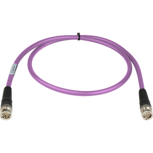 Laird Digital Cinema 4694R 12G-SDI/4K UHD Single-Link RG6 BNC Cable (100', Violet)