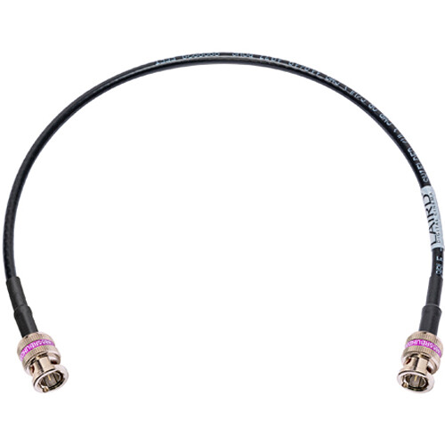 Laird Digital Cinema 12G 4K UHD Belden 4855R Cable with 4855RBUHD3 BNC Connectors (Black, 1.5')