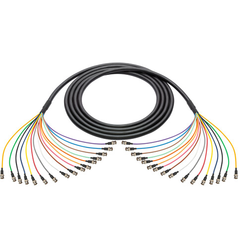 Laird Digital Cinema 23 AWG Thin-Profile 3G/HD-SDI 16-Channel BNC Snake Cable (200')
