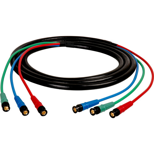 Laird Digital Cinema Canare V3-4CFB RG59 3-Channel 3G-SDI BNC Video Snake Cable (10')