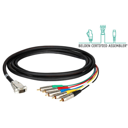 Laird Digital Cinema Belden/Kings HDTV 5-Channel RCA Male to VGA Male Cable (50')