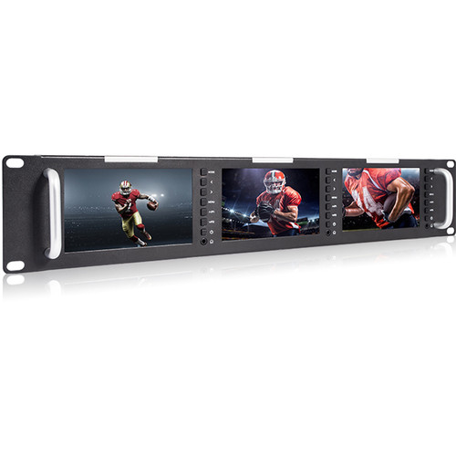 Laizeske RAC51H Triple 5" LCD Rack Monitor
