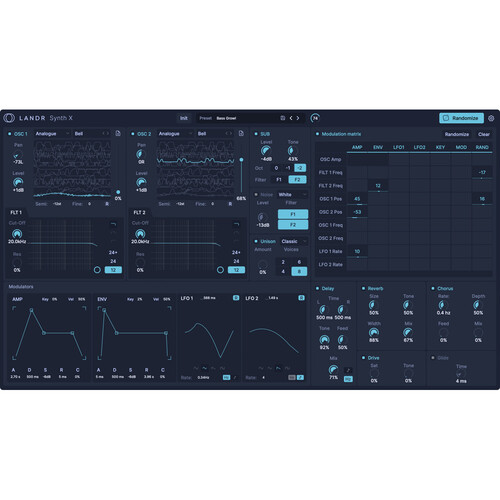 LANDR Synth X Wavetable Synth Plug-In
