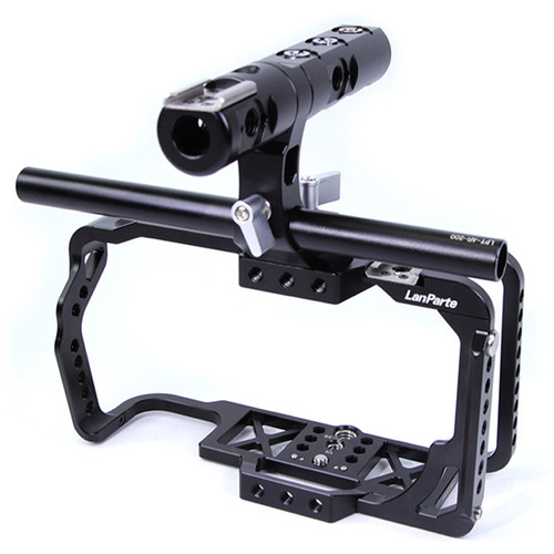 LanParte Camera Cage with Top Handle for Blackmagic Pocket Cinema Camera 4K