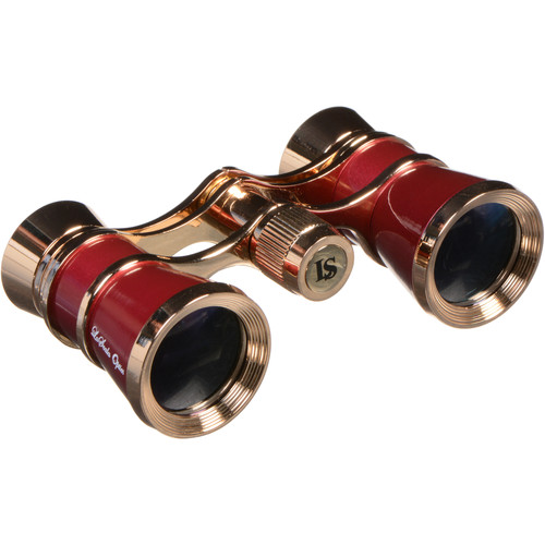 LaScala Optics 3x25 Aida Opera Glasses (Burgundy & Gold)
