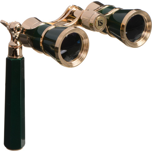 LaScala Optics 3x25 Iolanta Opera Glasses (Green & Gold)
