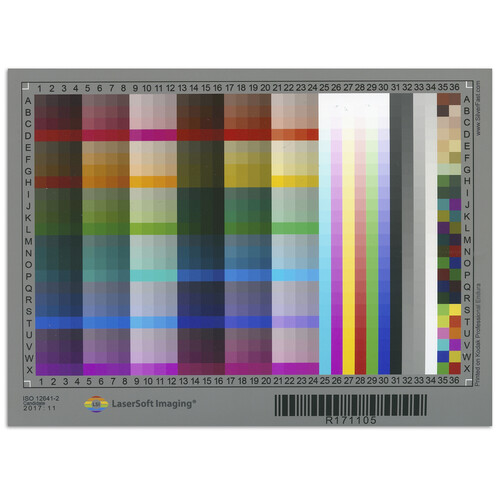 LaserSoft Imaging LaserSoft Reflective Advanced Color Calibration Target for FUJI (10 x 15cm)