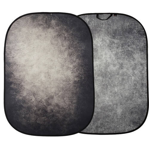 Manfrotto Vintage Collapsible Background (Smoke/Concrete, 5 x 7')