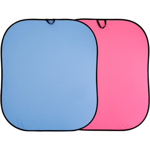 Manfrotto Collapsible Reversible Background (Blue/Pink, 6 x 7')