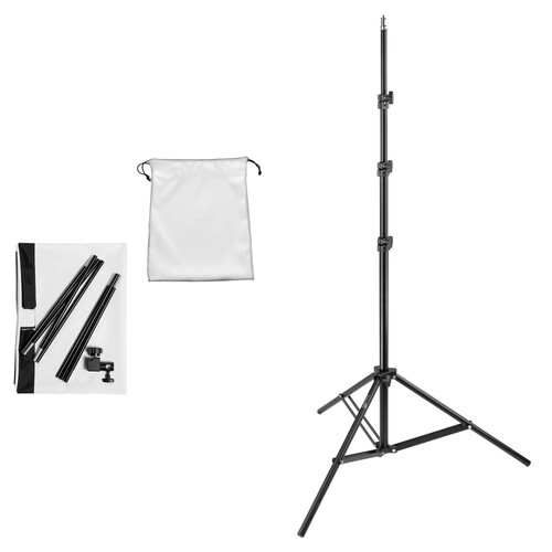 Lava Cart LavaFlat Dual-Sided Flag with Light Stand Kit (Single Panel)