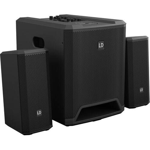 LD Systems DAVE 10 G4X Compact 2.1 680W 10" Powered PA System with Bluetooth Streaming