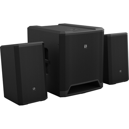 LD Systems DAVE 12 G4X Compact 2.1 1460W 12" Powered PA System with Bluetooth Streaming