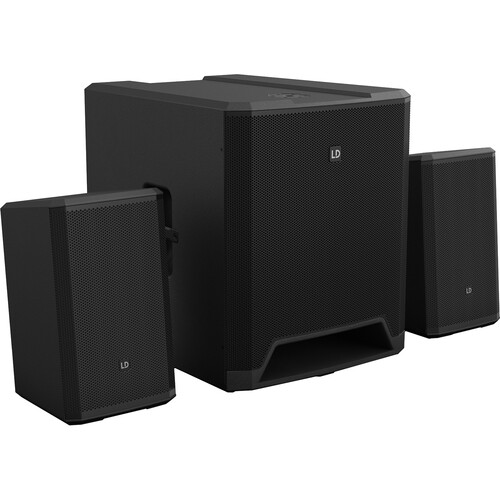 LD Systems DAVE 18 G4X Compact 2.1 4000W 18" Powered PA System with Bluetooth Streaming