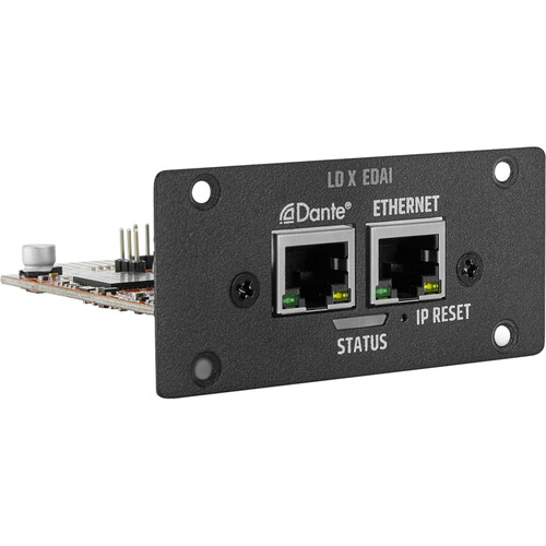 LD Systems X-EDAI Ethernet and Dante Audio Interface Expansion Card for IPA Series Amplifiers