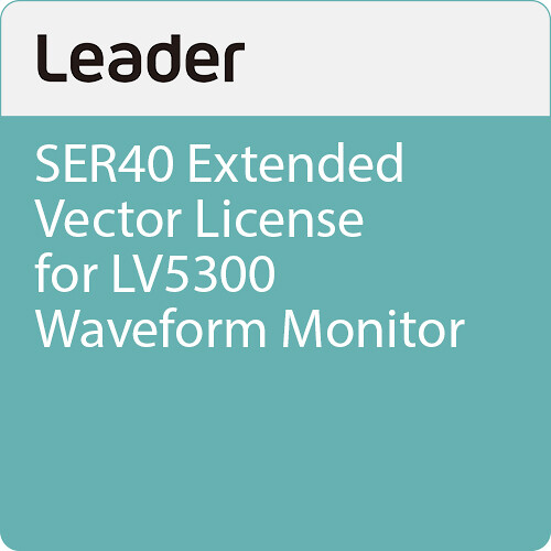 Leader SER40 Extended Vector License for LV5300 Waveform Monitor