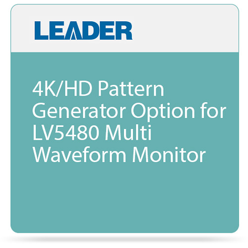 Leader 4K/HD Pattern Generator Option for LV5480 Multi Waveform Monitor