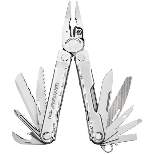 Leatherman Rebar Multi-Tool (Stainless, Clamshell Packaging)