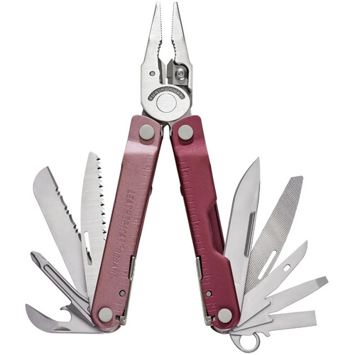 Leatherman Rebar Multi-Tool (Heathered Cranberry, Clamshell Packaging)